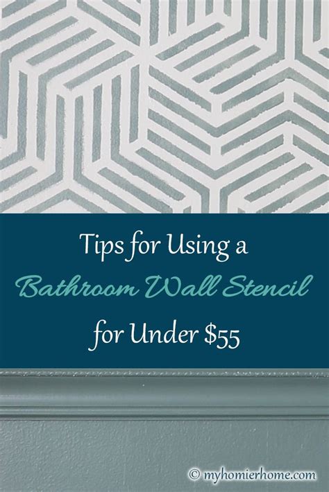 Tips for Using a Bathroom Wall Stencil for under $55 | Stencils wall ...