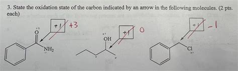 Solved 3. State the oxidation state of the carbon indicated | Chegg.com