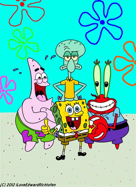 Spongebob - Patrick - Squidward - Mr Krabs by ILoveEdwardRichtofen on ...