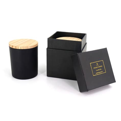 Luxury Black Gift Boxes for Candles Packaging Candle Jar Boxes