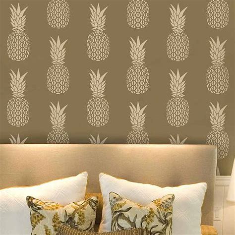 Pineapple Allover Stencil - DIY Home Decor - Stencils for DIY Wall ...