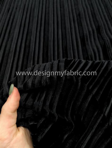 Black velvet fabric #91936 - Design My Fabric