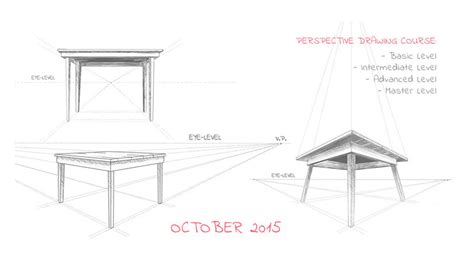 Table Perspective Drawing at PaintingValley.com | Explore collection of ...