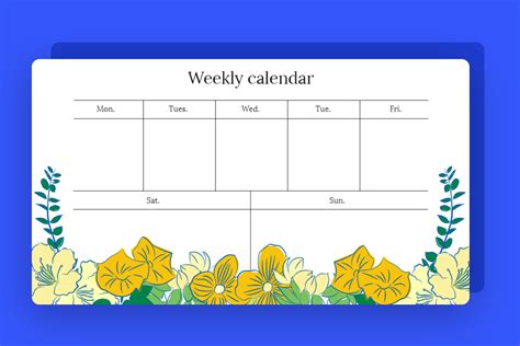 Weekly Schedule Maker: Create Weekly Schedule for Free | Fotor