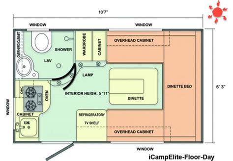 Small Camper Trailer Floor Plans - floorplans.click