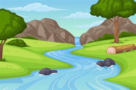 Clip Art River Flowing Clipart