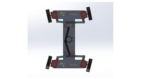 Four Wheel Steering Mechanism Project