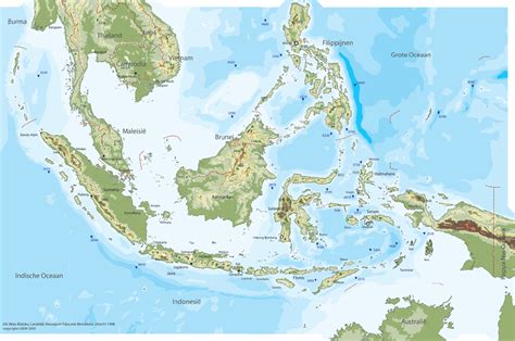 Indonesia Physical Map • Mapsof.net