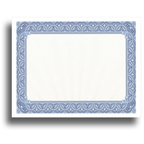 Blank Certificate Border Template