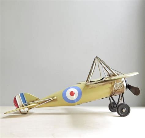 vintage metal toy airplane by ohalbatross on Etsy