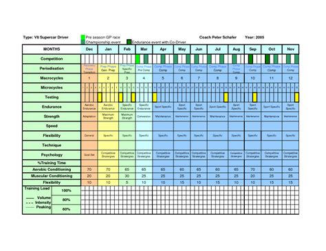 Annual Training Plan Template Excel Printable Schedule Template ...