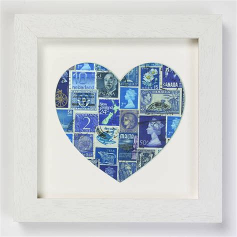 Mixed Media Art Collages | Postage stamp art, Postage stamps crafts ...