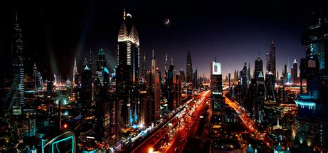 Dubai Night Wallpaper - WallpaperSafari