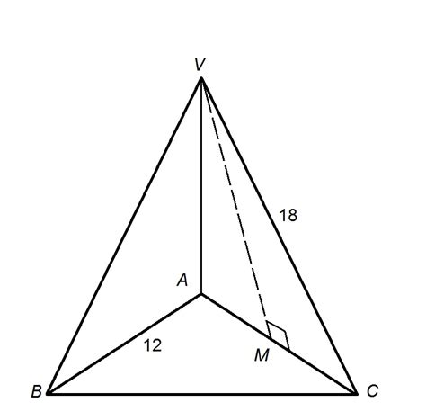 Calculating the surface area of a tetrahedron - GMAT Math