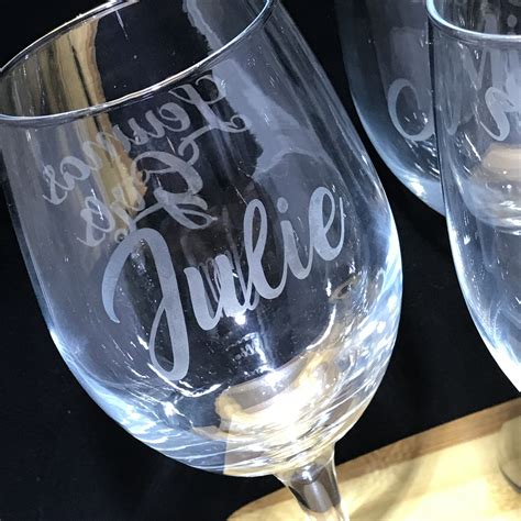 Personalized Etched Wine Glasses – JC Boutique