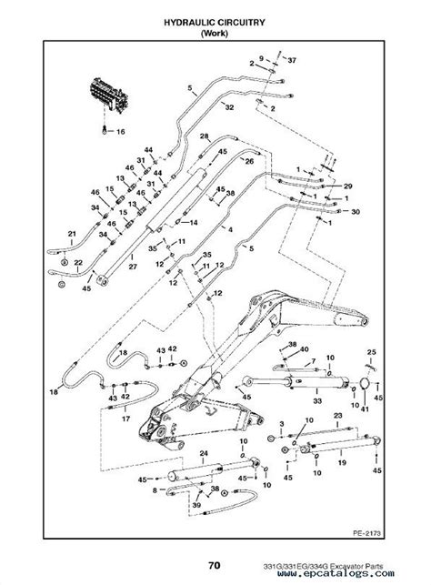 Bobcat 331 & 331E & 334 G-Series Excavator Parts Manual