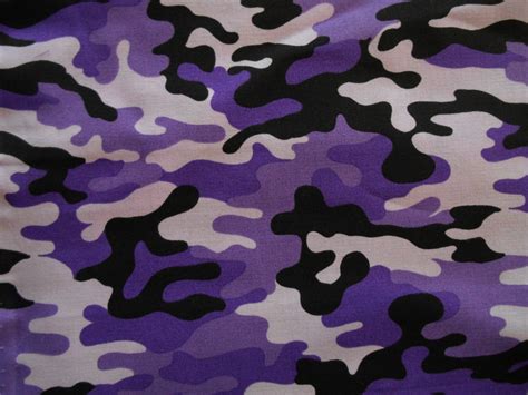 Purple Camo cotton fabric by the yard from RDFabrics on Etsy Studio