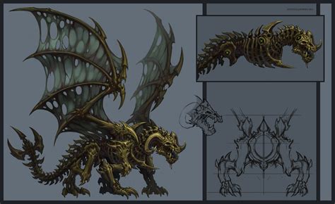 Undead Dragon by KhezuG on DeviantArt