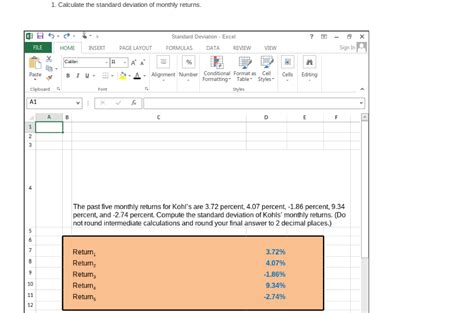 Standard deviation excel - askhohpa