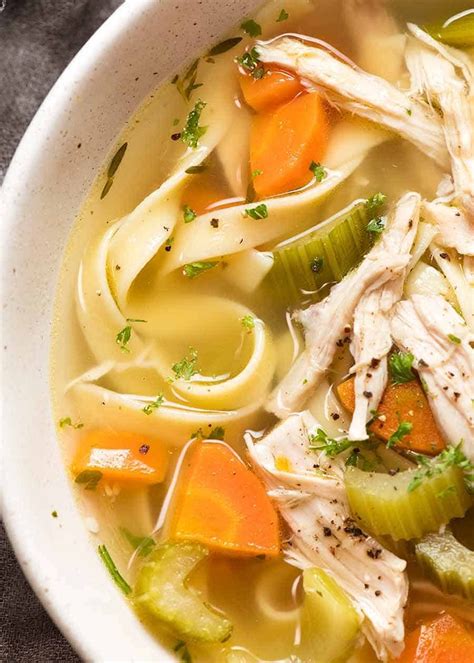 Homemade Chicken Soup Recipe From Scratch - Madinotes