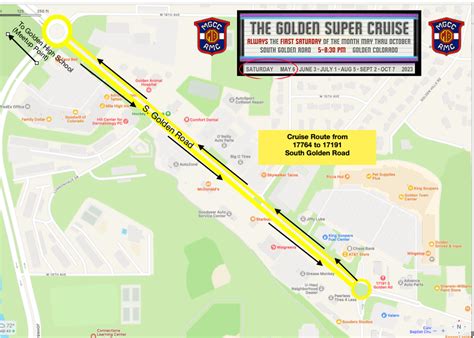 Golden Super Cruise Map – MG Car Club