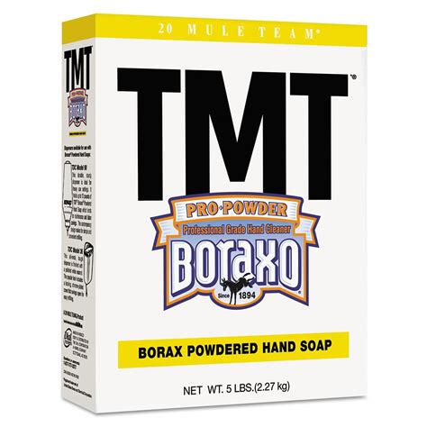 Boraxo - TMT Powdered Hand Soap, Unscented Powder, 5lb Box - 10/Carton ...