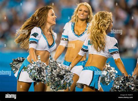 Charlotte, NC, USA. 22nd Aug, 2015. Carolina Panthers cheerleaders ...