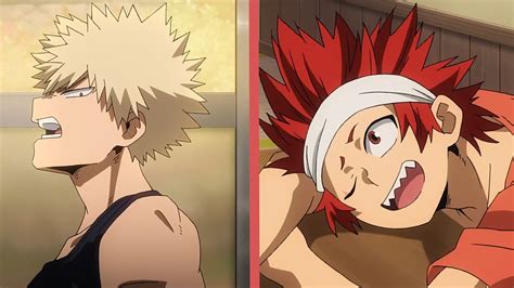 Bakugo And Kirishima Moments From Heroes Rising Dub Youtube