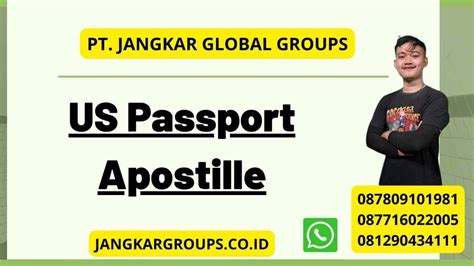 US Passport Apostille – Jangkar Global Groups