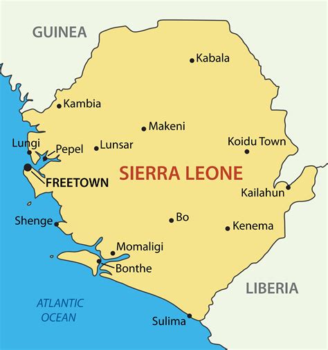 Sierra Leone Capital Map