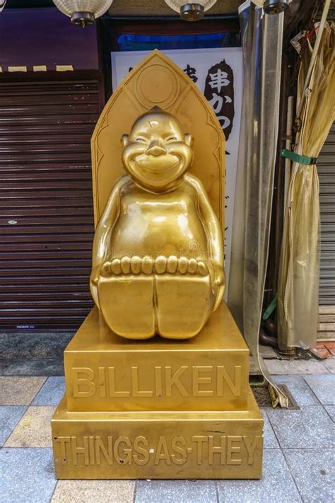 OSAKA , JAPAN - June 29 2018 :Billiken Statue at Shinsekai Dist ...