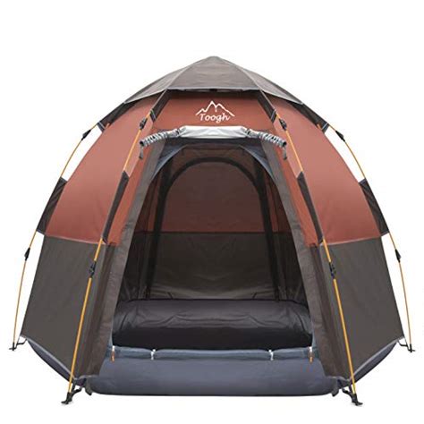 Toogh 4 Person Camping Tent 4 Seasons Backpack Tents Sun Dome Automatic ...