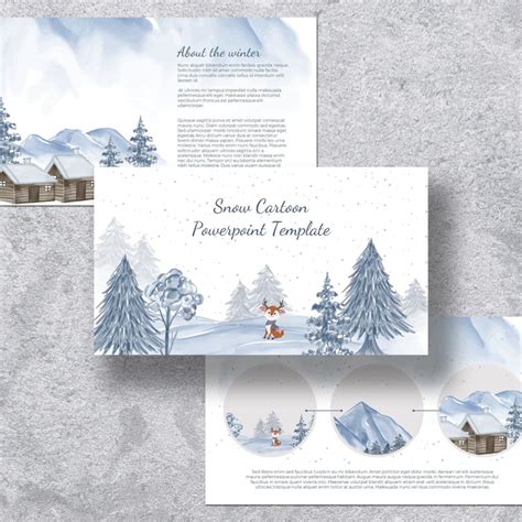 Snow Cartoon Powerpoint Template – MasterBundles