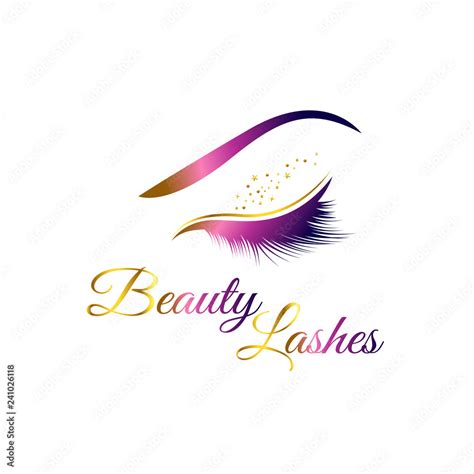 Beauty Cosmetic Eye Lashes Logo Symbol Icon Stock Vector | Adobe Stock