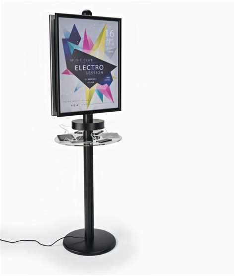 Charging Station | Single Sided Floor Stand with Sign Printing