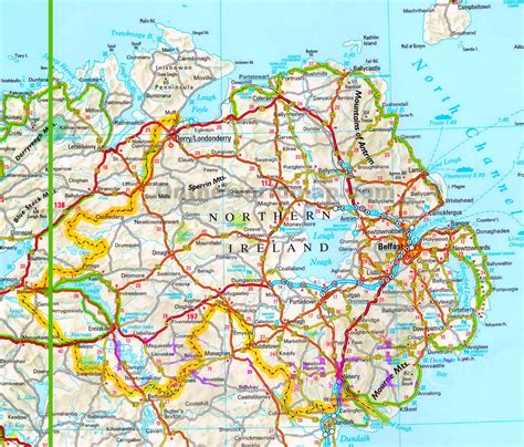 Map Of Northern Ireland Roads - Jobie Lynelle