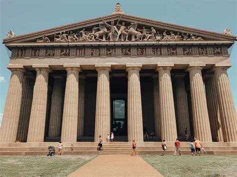 The Parthenon and Athena Statue in Nashville, Tennessee