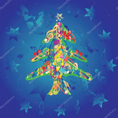 Musical Christmas tree Stock Vector Image by ©milinz #1913490