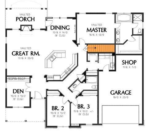 Single Story Home Plan - 69022AM | Architectural Designs - House Plans