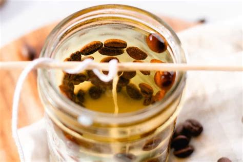 Easy DIY Coffee Candles Made With Whole Coffee Beans - Our Oily House