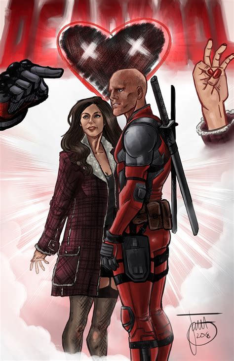 Marvel Studios - Deadpool & Vanessa : 11 x 17" Print · Art by Jarett ...