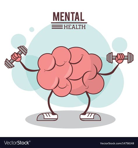 Mental health concept brain training exercise Vector Image