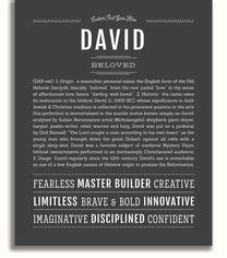 David | Name Art Print – Name Stories