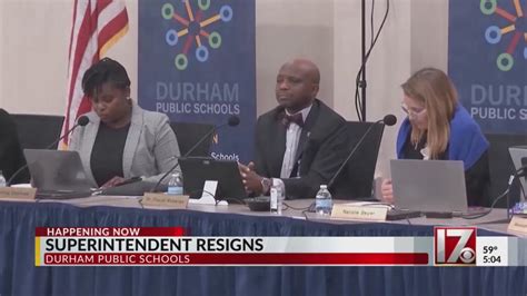 Durham Public Schools superintendent resigns