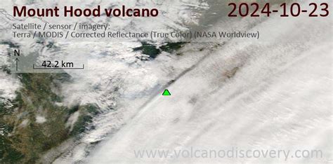 Latest satellite images of Mount Hood volcano / VolcanoDiscovery