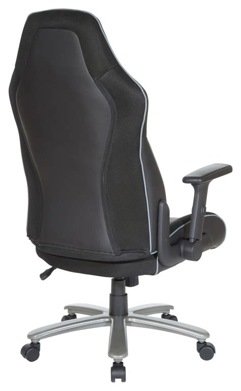 Black Big and Tall Gaming Chair | OSP Gaming Chairs by Office Star Products