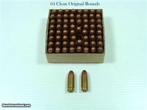 WW2 BRITISH 9MM SUBMACHINE GUN AMMUNITION ORIGINAL BOX OF 64 ROUNDS IN ...