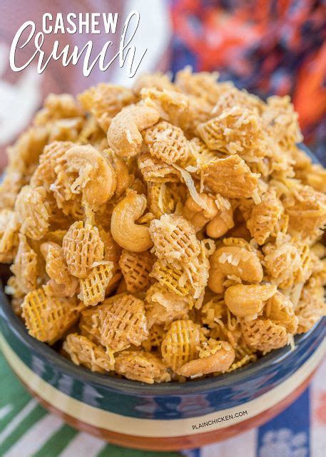 Cashew Crunch recipe - CRAZY good snack mix! Cashews, Coconut and ...