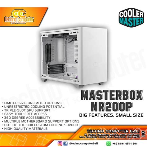 CASING COOLERMASTER MASTERBOX NR200P White - Mini Tower ITX Case