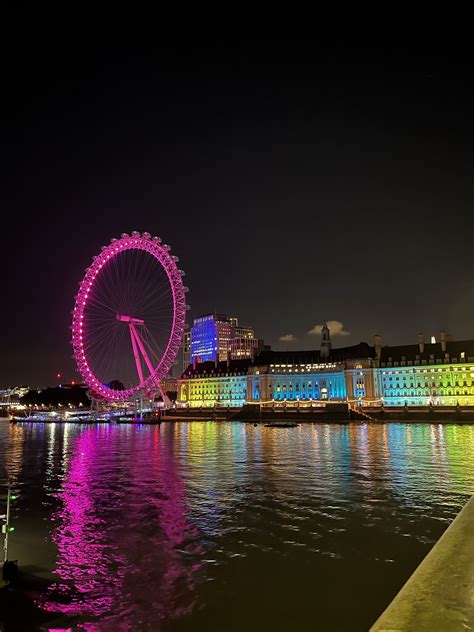 London eye at night – Artofit